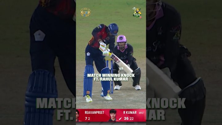Rahul Kumar took Amritsar Soormas off the Mark with the winning hit!🏏💥