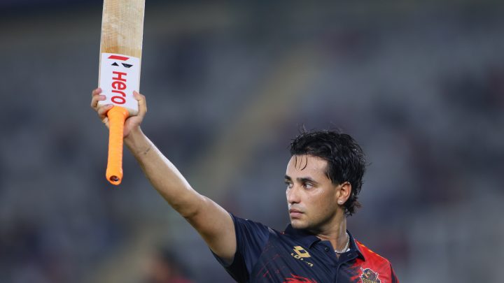 Abhishek Sharma at Mankind Pharma Sher-E-Punjab T20 League