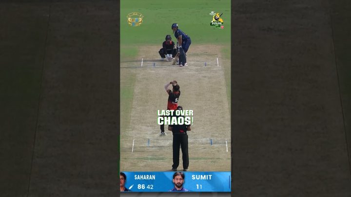 Last over. Last-ball tension.🫡The drama went down to the wire in this thriller!