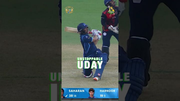 Uday Saharan brings up a brilliant 60-run innings! 🏏🔥